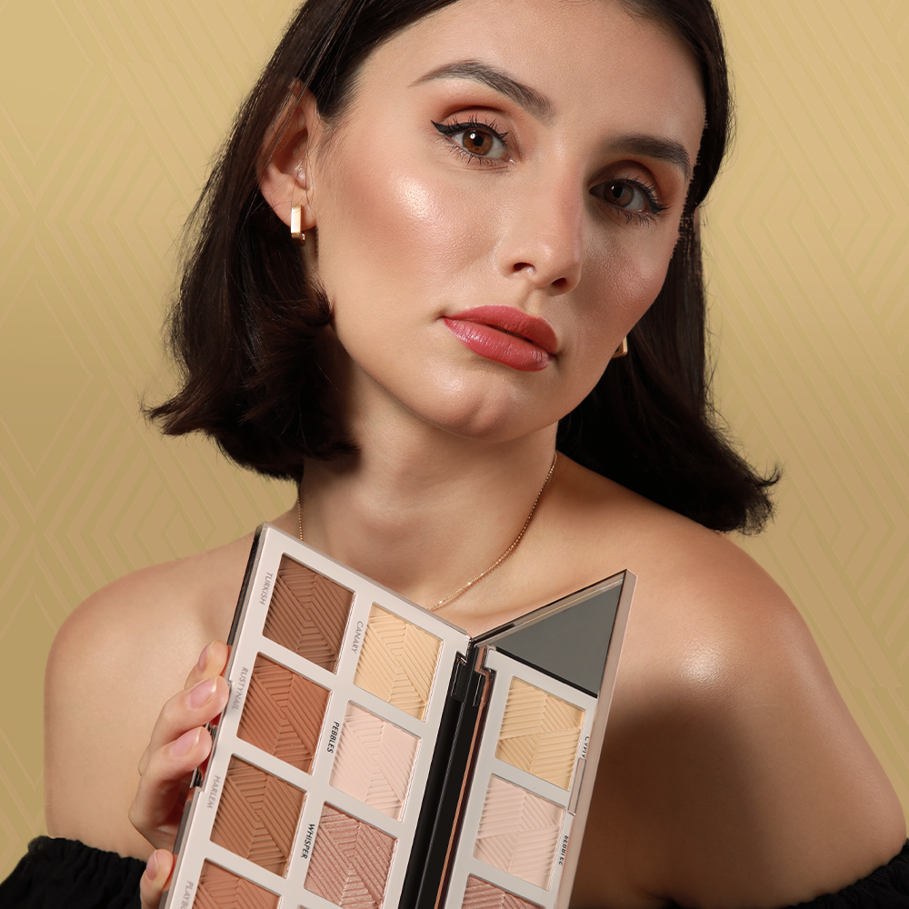 Essential Highlighter & Contour Powder Palette - BKS003