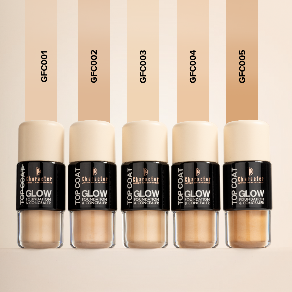 Character Top Coat Glow Foundation and Concealer