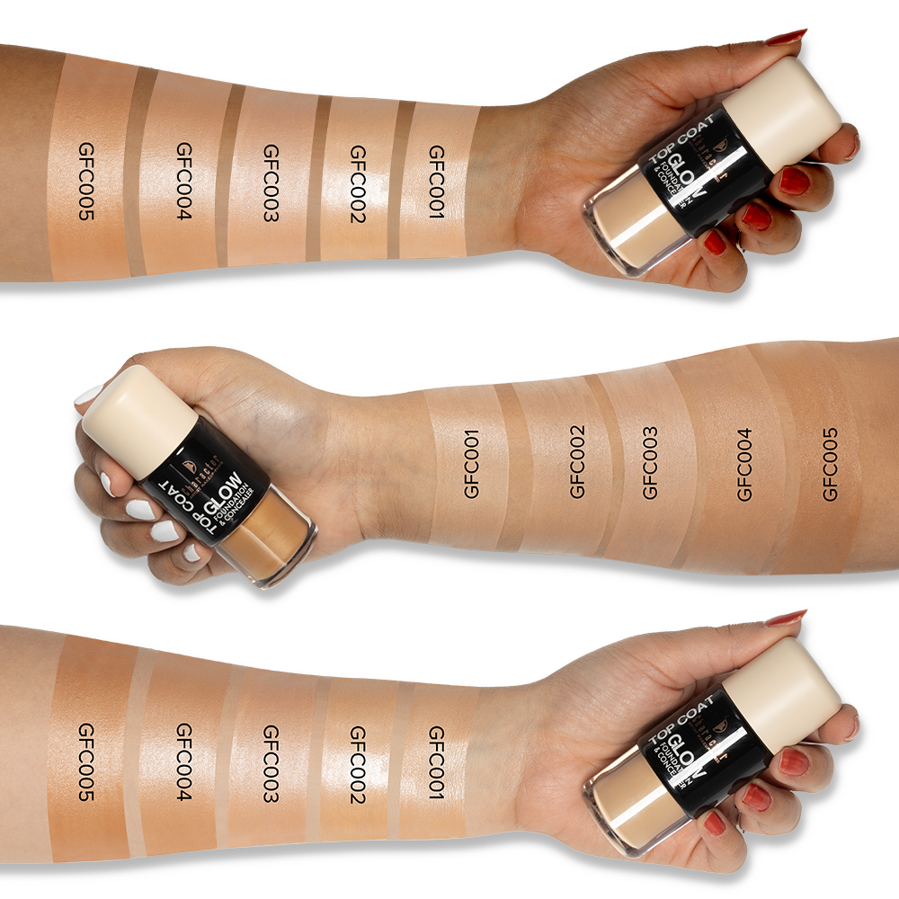 Character Top Coat Glow Foundation and Concealer